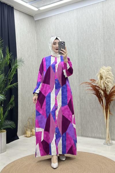 Anvelop Elbise Fuşya