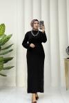 ARİA TRİKO ELBİSE  Siyah