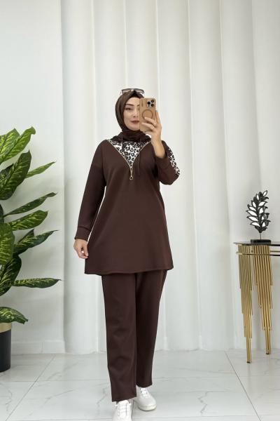 Berfu Leopar Takım Acı Kahve