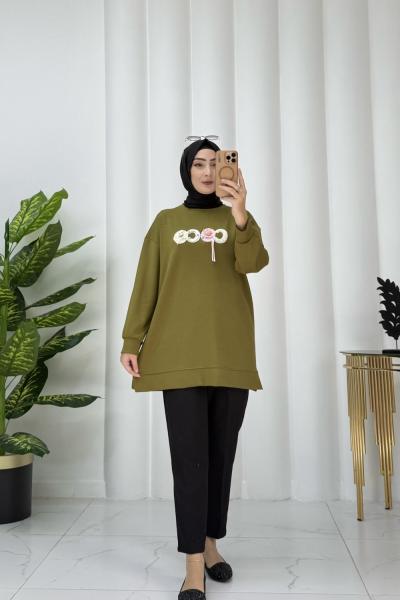 Coco tunik Yağ Yeşili