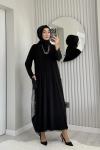 FİLE ELBİSE Siyah