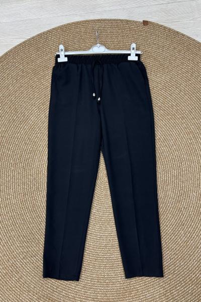 Krep pantolon  Siyah