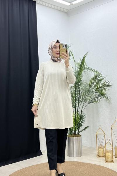 Afelya tunik Bej