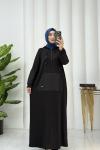 Clara kapitone elbise Siyah