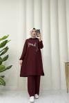 GLOSSY TAKIM Bordo