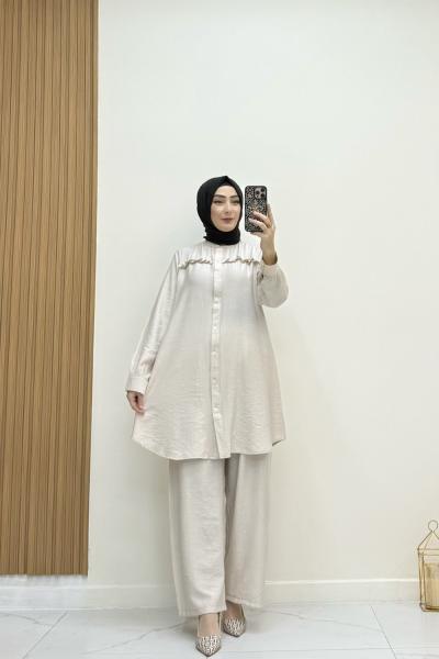 Büşra takım Krem