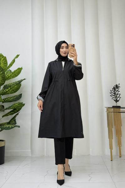 Yağmur trenç Siyah